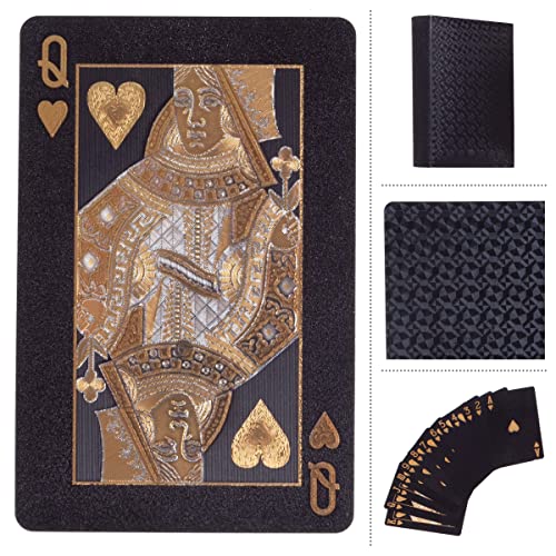 Waterproof Playing Cards – 4-Pack of Metallic Card Decks – Durable, PET Certified, and Scratch-Resistant Poker Cards by Trademark Games
