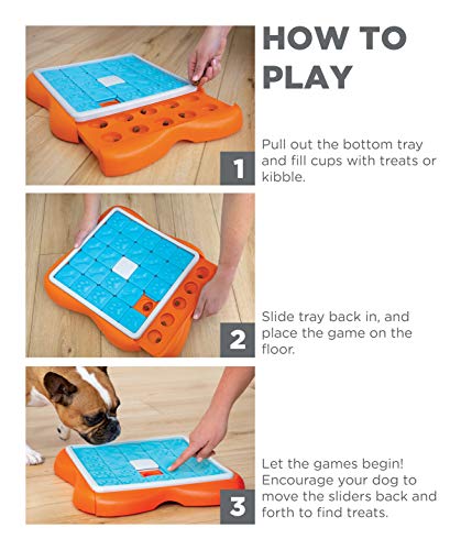 Outward Hound Nina Ottosson Challenge Slider Interactive Treat Puzzle Dog Toy, Advanced