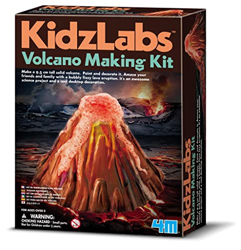 4M KidzLabs Volcano Making Kit, DIY Science Kit STEM, For Boys and Girls Ages 8+