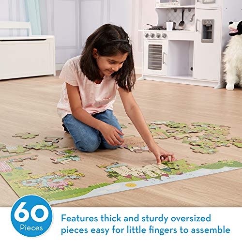 Melissa and Doug Natural Play Giant Floor Puzzle: Princess Fairyland (60 Pieces)