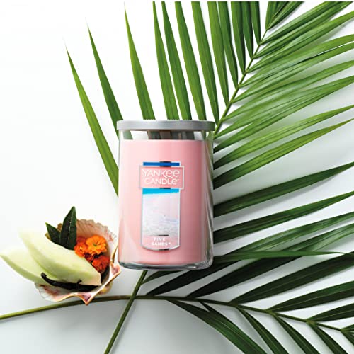 Yankee Candle Pink Sands Scented, Classic 22oz Large Tumbler 2-Wick Candle, Over 75 Hours of Burn Time