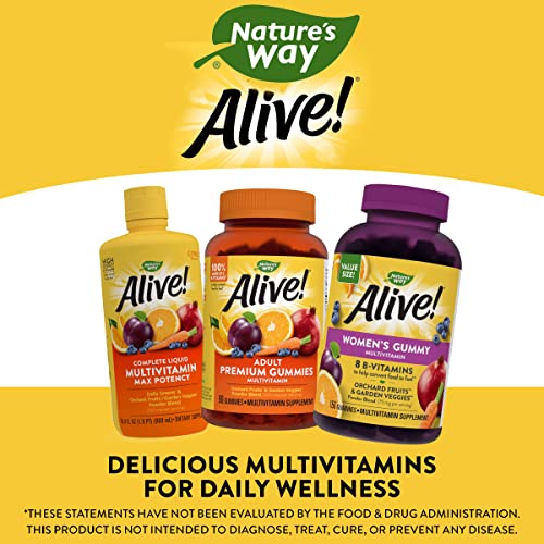 Nature’s Way Alive! Women’s Gummy Multivitamins, Vitamins and Minerals, Supports Whole Body Wellness*, Vegetarian, Mixed Berry Flavored, 150 Gummies