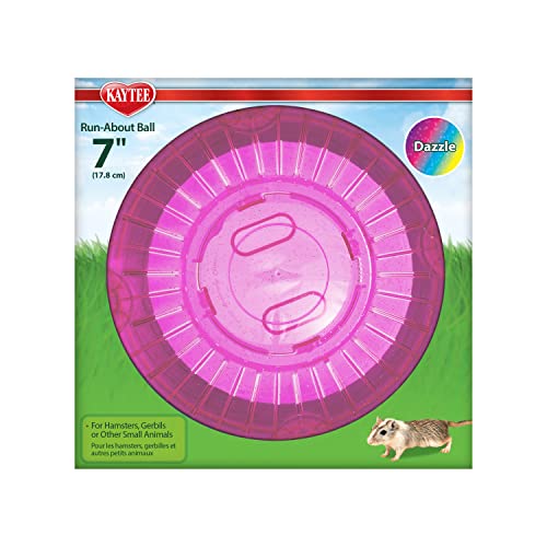Kaytee 7' Dazzle Run-About Exercise Ball For Pet Hamsters and Gerbils