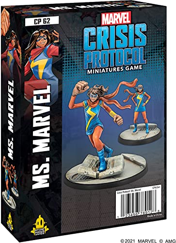 Atomic Mass Games Marvel Crisis Protocol Ms. Marvel Character Pack | Strategy Game for Teens and Adults | Ages 14+ | 2 Players | Average Playtime 45 Minutes | Made, Various, (FFGCP62)