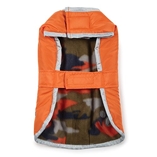 Zack and Zoey Nor'easter Blanket Coat for Dogs, 16' Medium, Orange