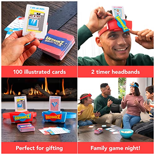 Hedbanz Blast Off! Guessing Game with 25 Bonus Cards, for Kids and Families Ages 6 and up (Amazon Exclusive)