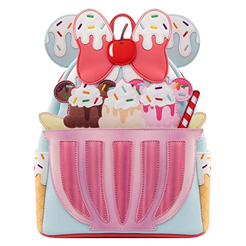 Loungefly Disney Backpack: Minnie Mouse Sweet Treats Mini-Backpack, Amazon Exclusive