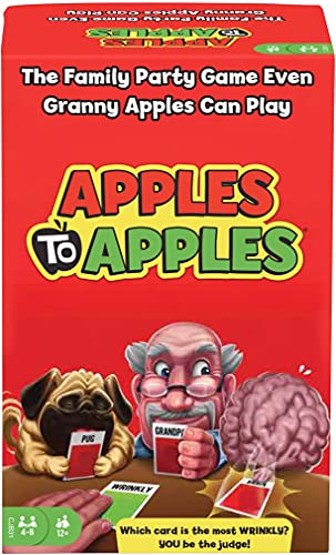 Mattel Games Apples to Apples Card Game, Family Game for Game Night with Family-Friendly Words to Make Crazy Combinations