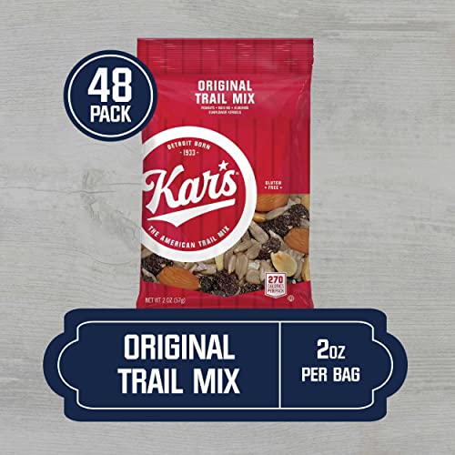 Kar’s Nuts Original Trail Mix, 2 oz Individual Packs – Bulk Pack of 48, Gluten-Free Snacks