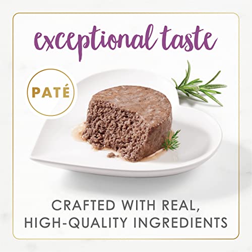 Purina Fancy Feast Pate Wet Cat Food Gourmet Naturals Beef Recipe With Added Vitamins, Minerals and Nutrients - (12) 3 oz. Cans