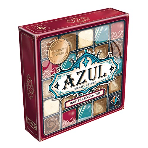 Azul Master Chocolatier Board Game | Strategy Game | Abstract Puzzle Game | Family Game for Adults and Kids | Ages 8+ | 2-4 Players | Average Playtime 30-45 Minutes | Made by Next Move Games