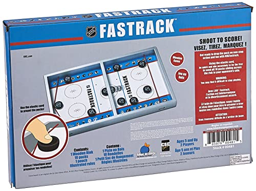 Blue Orange Fastrack NHL Board Game- The Authentic Disc Slinging Fast Action Game