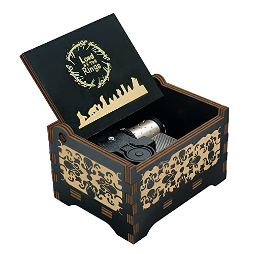 Sooharic Music Box Lord of The Rings, LOTR Merchandise Gifts, Wind Up Mechanism Antique Carved Music Box