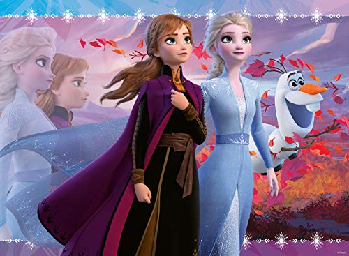 Ravensburger 12868 Disney Frozen 2 - Strong Sisters - 100 Piece Jigsaw Puzzle with Glitter for Kids - Every Piece is Unique - Pieces Fit Together Perfectly, Multi