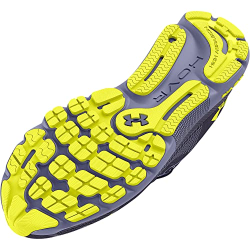Under Armour Men's HOVR Infinite 4 Running Shoe, (500) Tempered Steel/Aurora Purple/Yellow Ray, 13