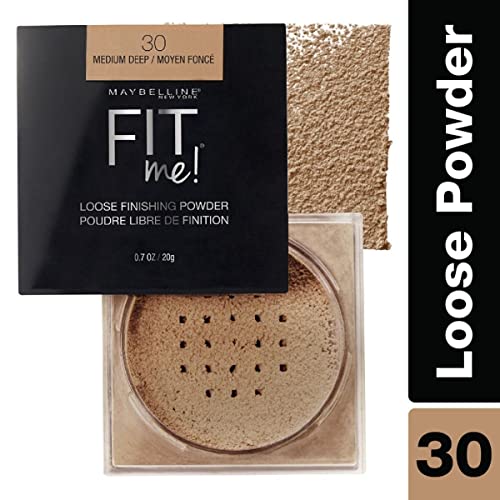 Maybelline Fit Me Loose Setting Powder, Face Powder Makeup and Finishing Powder, Medium Deep, 1 Count