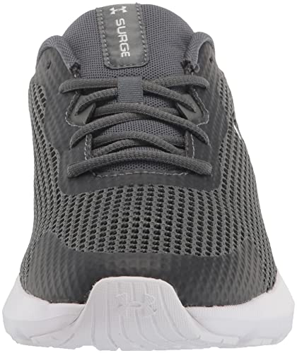 Under Armour Men's Surge 3 Sneaker, (102) Pitch Gray/White/White, 12