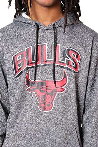 Ultra Game NBA Men's Soft Fleece Hoodie Sweatshirt Heather Gray XX-Large