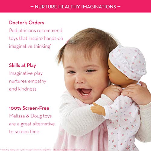 Melissa and Doug Mine to Love Mariana 12' Poseable Baby Doll With Romper, Hat