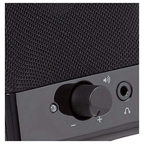 Amazon Basics Computer Speakers for Desktop or Laptop PC | USB-Powered, Black