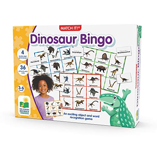 The Learning Journey: Match It! Bingo - Dinosaurs - Sight Word Bingo - Award Winning Toys