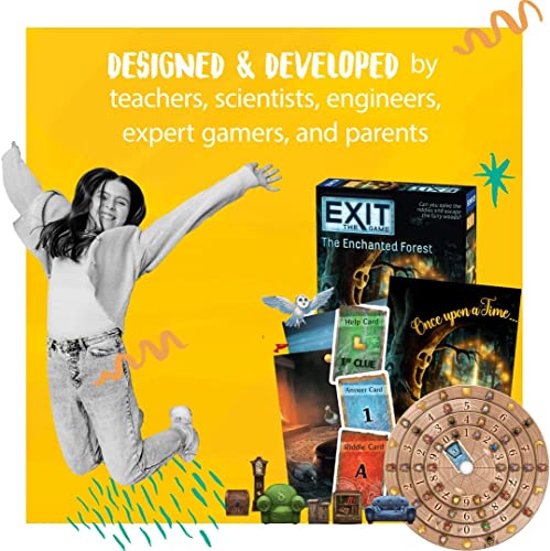 Thames and Kosmos EXIT: The Enchanted Forest| Escape Room Game in a Box| A Kosmos Game | Family Friendly, Card-Based at-Home Escape Room Experience for 1 to 4 Players, Ages 12+ , Black