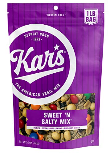 Kar’s Nuts Sweet ‘N Salty Trail Mix, 16 oz Individual Snack Packs - Pack of 6 - Healthy Snacks for Adults and Kids