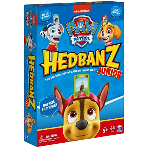 Hedbanz Junior PAW Patrol, Picture Guessing Board Game, for Families and Kids Ages 5 and up