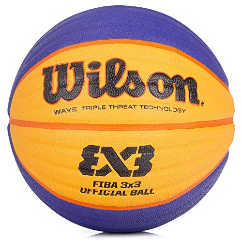 WILSON Sporting Goods FIBA 3x3 Official Game Basketball, Orange, Size 6, Intermed