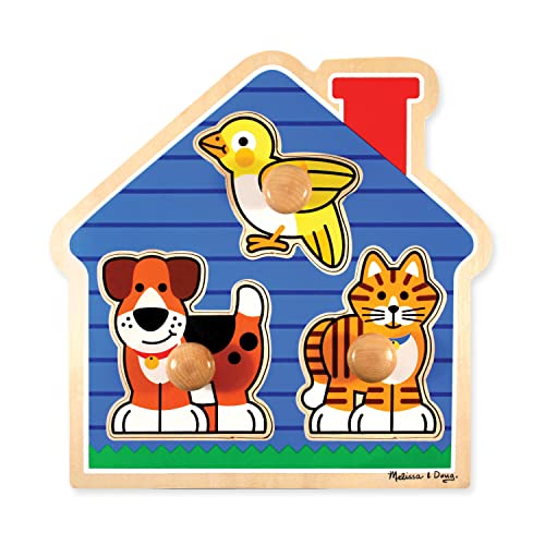 Melissa and Doug Pets Jumbo Knob Wooden Puzzle