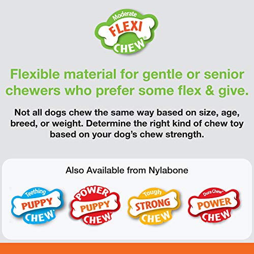 Nylabone Dental Chew and Flexi Bone Combo Pack Dog Chew Toys Chicken Large/Giant (1 Count)