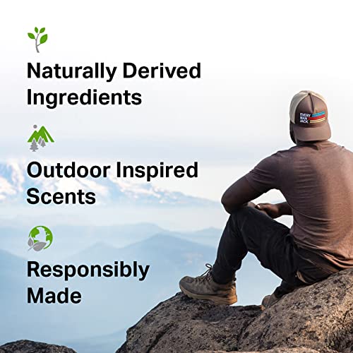 Every Man Jack Nourishing Amber + Sandalwood Mens Body Wash for All Skin Types - Cleanse, Nourish, and Hydrate Skin with Naturally Derived Coconut, Glycerin - 2 Bottles