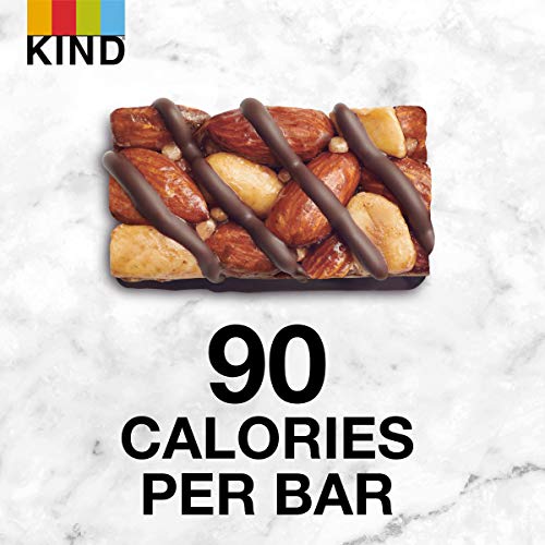 KIND Bar Minis, Dark Chocolate Nuts and Sea Salt, Gluten Free, 100 Calories, Low Sugar, 80 Count