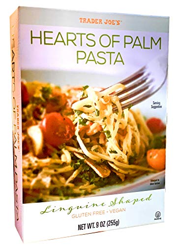 Trader Joe's Hearts of Palm Pasta, Linguine Shaped, Gluten Free, Vegan, 9 ounces (255 grams)