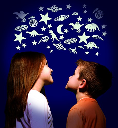 The Original Glowstars Moon and Stars Cosmic Glow Set Designed for Children Ages 3+ Years, One Size (B8600)