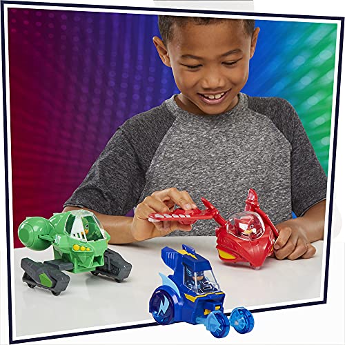 PJ Masks 3-in-1 Combiner Jet Preschool Toy, PJ Masks Toy Set with 3 Connecting PJ Masks Cars and 3 Action Figures for Kids Ages 3 and Up