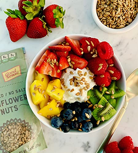 Good Sense Organic Sunflower Nuts, Roasted, Salted, 7.5-Ounce Bags (Pack of 12)