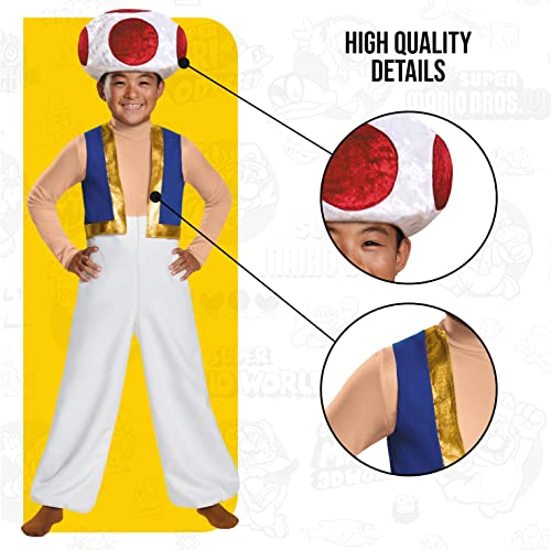 Toad Deluxe Costume, MediumB001EILWG8 (7-8)