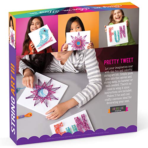 Craft-tastic DIY String Art – Craft Kit for Kids – Everything Included For 3 Fun Arts and Crafts Projects – Bird Series