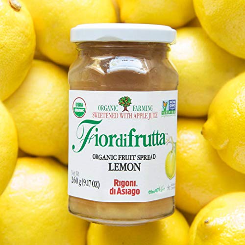 Rigoni di Asiago Fiordifrutta Organic Fruit Spread, Lemon, 6 Count