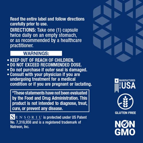 Life Extension Optimized Ashwagandha – Withania Somnifera Extract 125mg - For Stress Relief, Focus, Energy Management, Healthy Brain and Memory - Gluten-free – Non-GMO – 60 Veg Caps