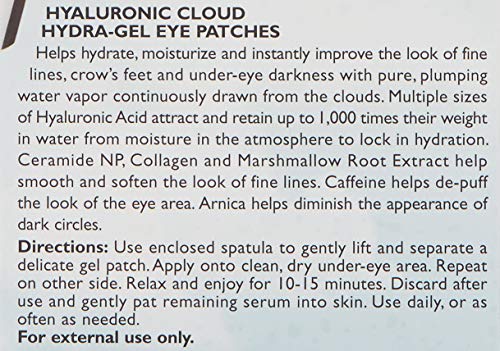 Peter Thomas Roth | Water Drench Hyaluronic Cloud Hydra-Gel Eye Patches | Hyaluronic Acid Under-Eye Patches for Fine Lines, Wrinkles and Puffiness