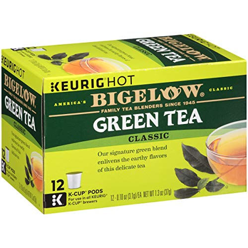 Bigelow Tea Green Tea Keurig K-Cup Pods Box, Caffeinated, 7.8 Oz, 12 Count, Pack of 6