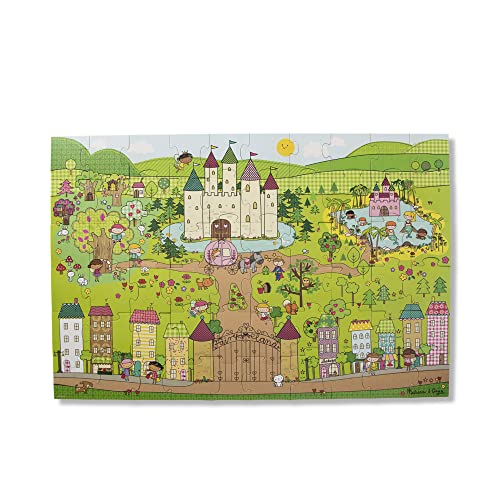 Melissa and Doug Natural Play Giant Floor Puzzle: Princess Fairyland (60 Pieces)