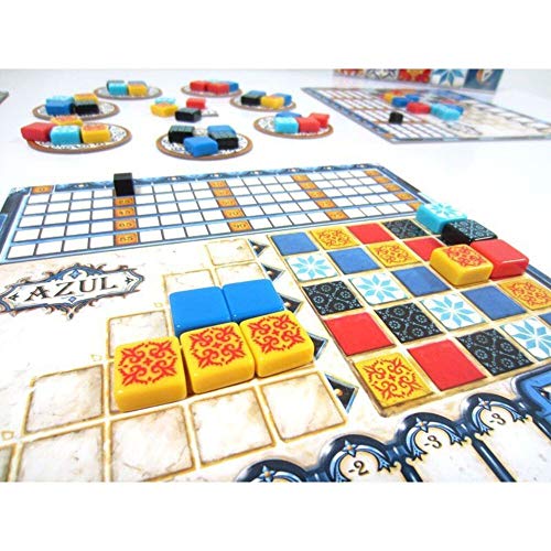 Azul Board Game - Strategy Board Game, Mosaic Tile Placement Game, Family Board Game for Adults and Kids, Ages 8 and up, 2-4 Players, Average Playtime 30-45 Minutes, Made by Next Move Games