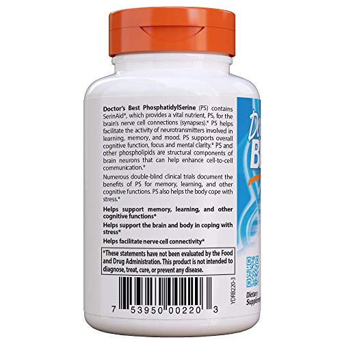 Doctor's Best Best Phosphatidyl Serine 100, 120-Count