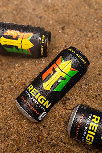 REIGN Total Body Fuel, Tropical Storm, Fitness and Performance Drink, 16 Fl Oz (Pack of 12)