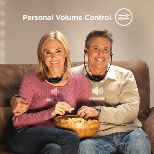 TV Ears Digital Wireless Headset System - Personal Volume Control, Quiet to Loud, Supports All TVs, Ideal for Seniors and Hearing Impaired, Infrared, Plug N' Play, No Pairing/Audio Delay, Dr Rec -11741