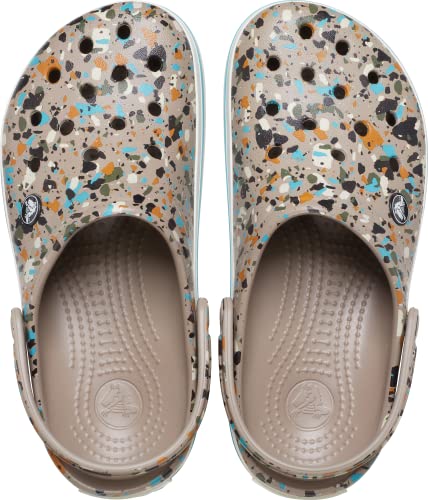 Crocs Unisex Men's and Women's Crocband Graphic Clog, Multi/Mushroom, 6 US