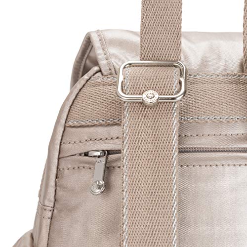 Kipling Women's City Pack Mini Backpack, Lightweight Versatile Daypack, School Bag, Metallic Glow